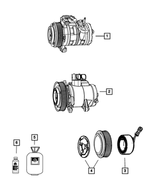 55111506AC - Air Conditioners and Heaters: Air Conditioning Compressor, Remanufactured for Mopar Image