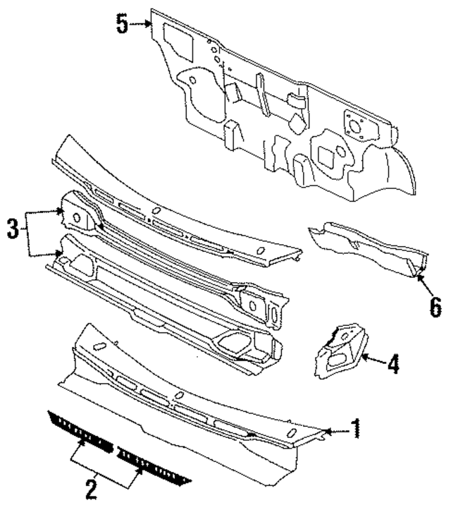 6681211R00 - : Cowl Top Panel for Nissan Image