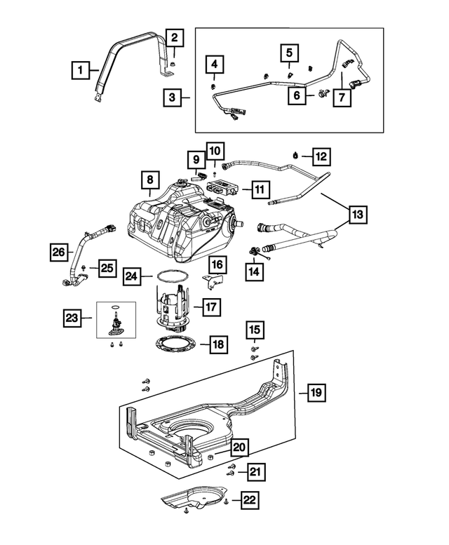 57009086AD - Emission Controls: Diesel Exhaust Fluid Tank for Mopar Image