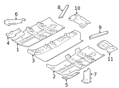 Floor & Rails for 2014 Nissan Rogue #0