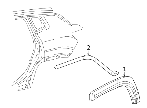 Exterior Trim - Quarter Panel for 2019 Jeep Compass #0