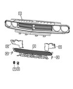68043388AC - : Radiator Grille for Mopar Image