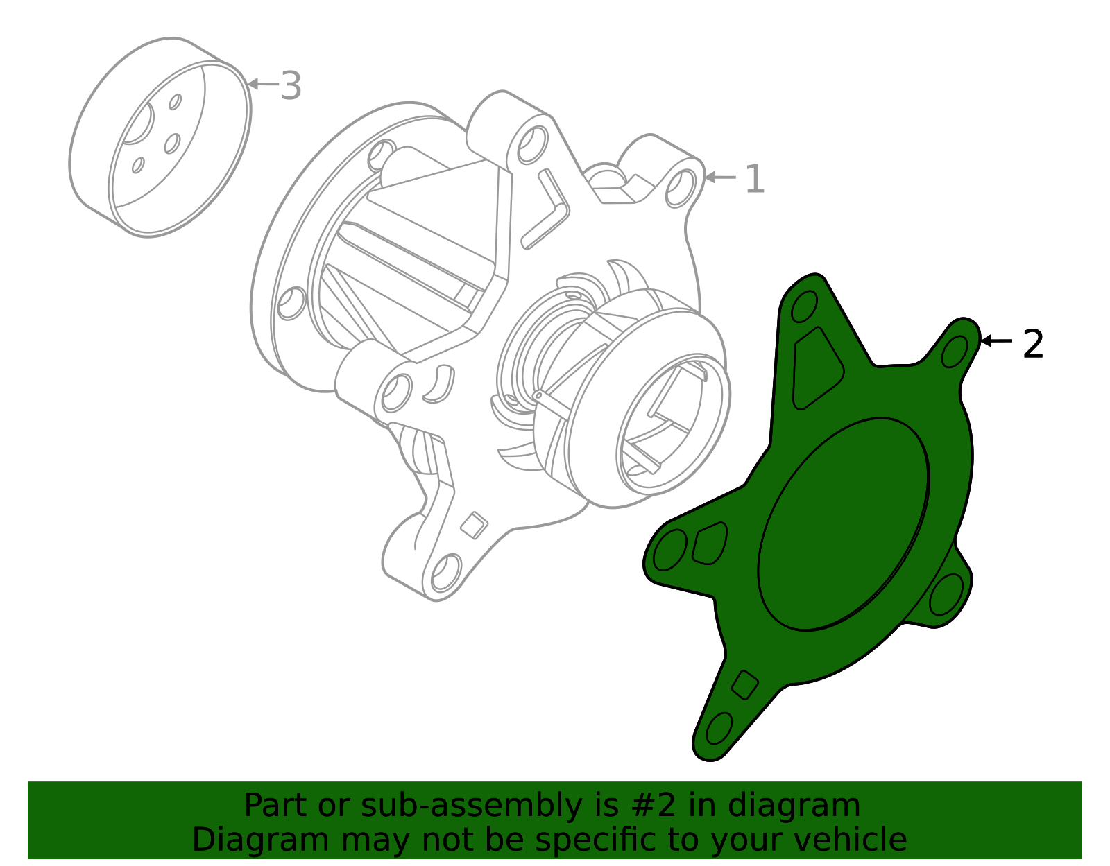 25124 2020-2026 Hyundai Water Pump Gasket 25124-2M800 | World Hyundai Parts