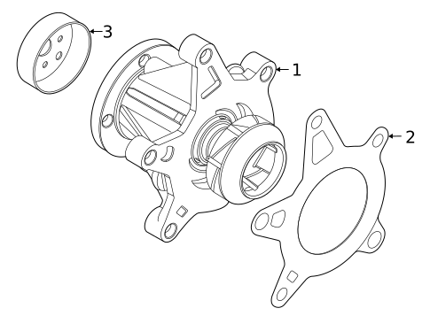 Water Pump for 2022 Hyundai Tucson #0