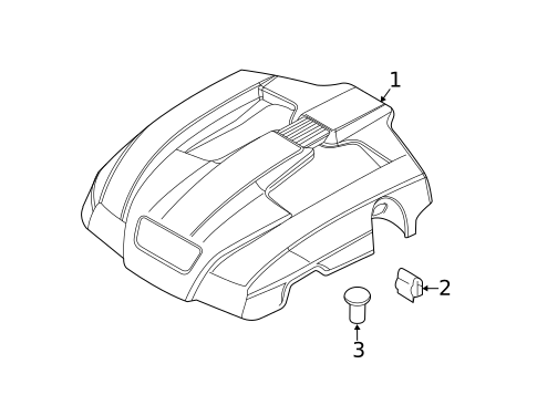 Engine Appearance Cover for 2015 Porsche Panamera #1