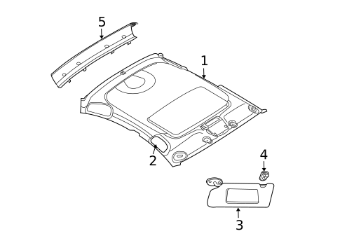 Interior Trim - Roof for 2007 Dodge Magnum #0