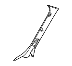 LR046983 - Body: Windshield Pillar Trim for Land-Rover Image