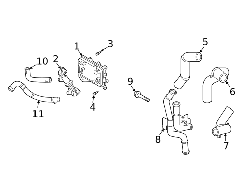 Oil Cooler for 2025 Hyundai Tucson #0