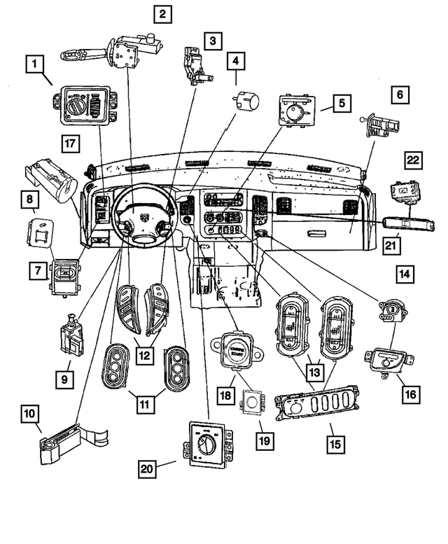 56045702AB - Electrical: Adjustable Pedals Switch for Mopar Image