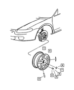 RC84PAKAB - Wheels, Covers and Jacks: Aluminum Wheel for Mopar Image