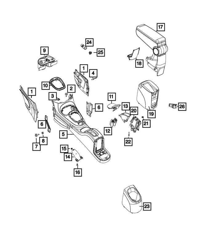 68113657AA - Interior Trim: Screw for Mopar Image
