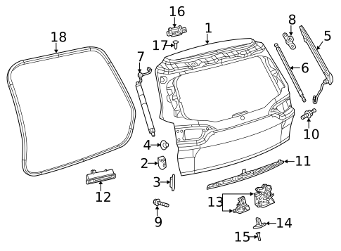 Liftgate for 2018 Jeep Cherokee #0