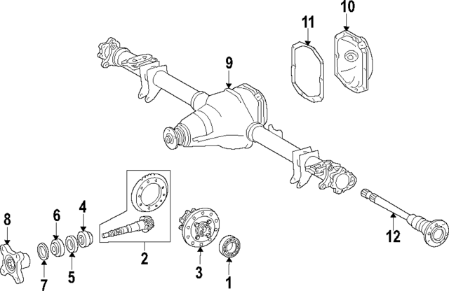 19981640564 - Universals &amp; Rear Axle: Side Bearings for Mercedes-Benz Image image