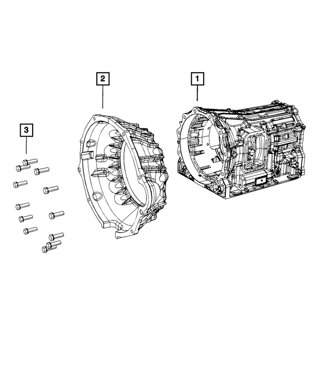 68284549AA - AS68RC; 6-Speed; Automatic Transmission: Transmission Case for Mopar Image image