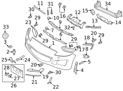 Bumper & Components - Front for 2011 Mazda RX-8 #0