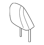 7191046200E0 - Body: Headrest for Lexus: RZ300e, RZ450e Image