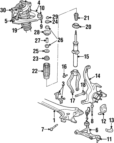 Suspension Components for 1998 Chrysler Sebring #0