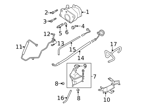 Pump & Hoses for 2009 Audi S8 #0