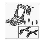 81126T6ZA41 - Body: Seat Frame for Honda: Passport, Pilot, Ridgeline Image