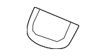 81108TG7A01ZA - Body: Track End Cover Cap for Honda: Passport, Pilot, Ridgeline Image