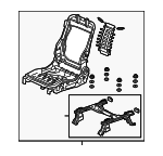 81126T6ZA41 - Body: Seat Frame for Honda: Passport, Pilot, Ridgeline Image