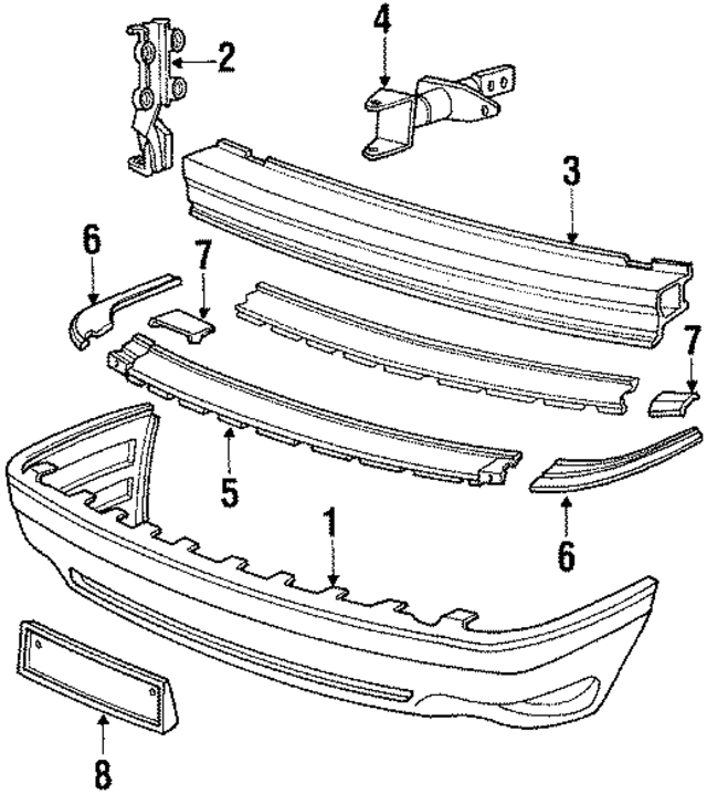 893807105D7DL - Body: Bumper Cover for Audi Image