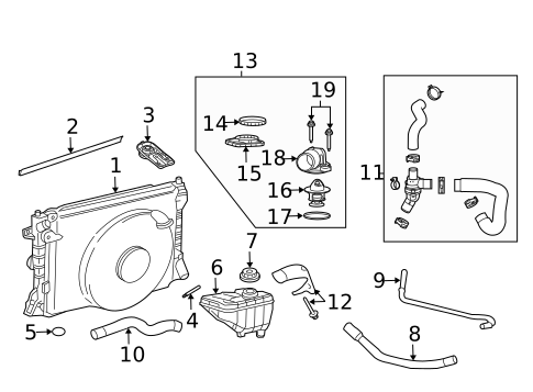 Thermostat & Housing for 2008 Ford Mustang #0