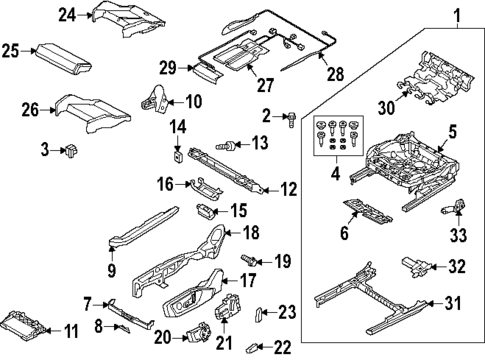 Driver Seat Components for 2024 Audi SQ8 e-tron #0