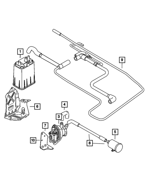 Vacuum Canister/Leak Detection Pump for 2008 Chrysler PT Cruiser #0