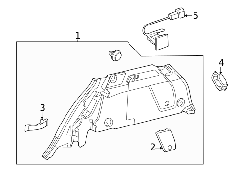 Interior Trim - Rear Body for 2021 Mercedes-Benz GLA35 AMG #3
