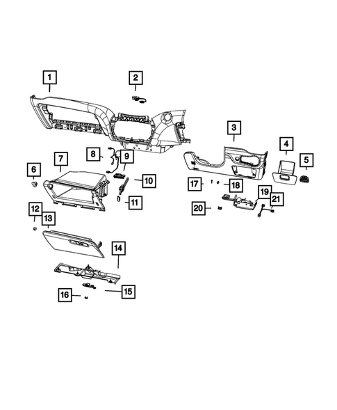 Instrument Panel for 2021 Jeep Cherokee #7