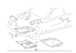 1245208423 - Chassis Sheet Metal: Antinoise Capsule for Mercedes-Benz Image