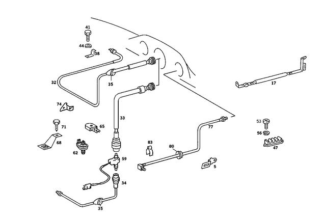 1075422907 - : Flexible Shaft for Mercedes-Benz Image