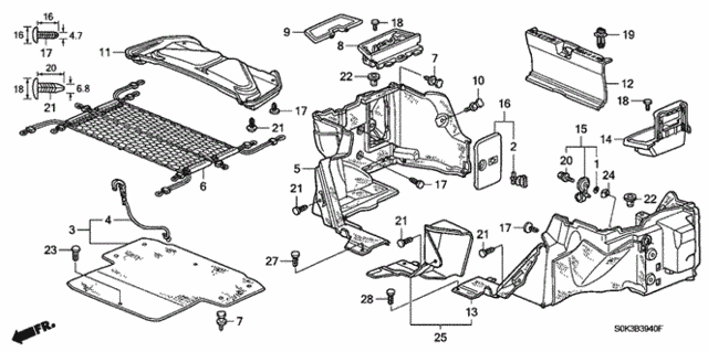 Trunk Lining for 1999 Acura TL #0