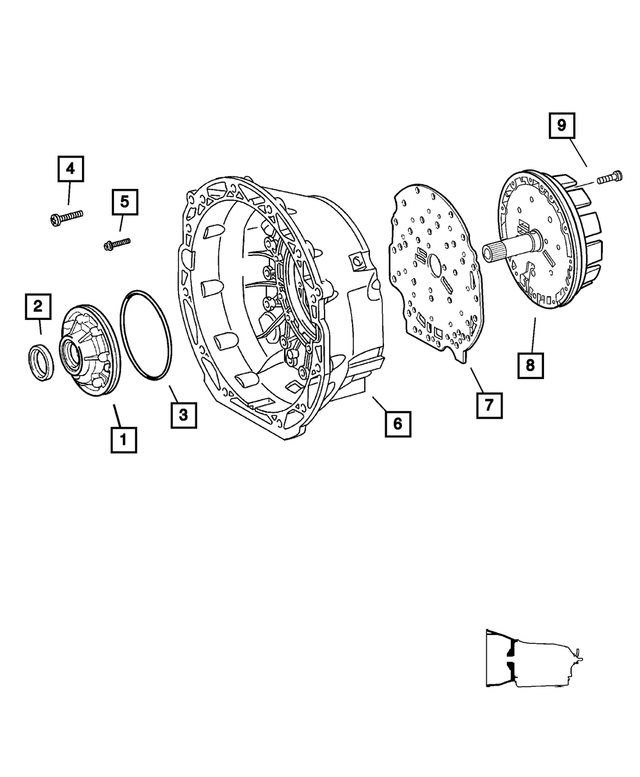 RL087860AA - Automatic Transmission 5 Speed [DGJ]: Transmission Oil Pump for Mopar Image