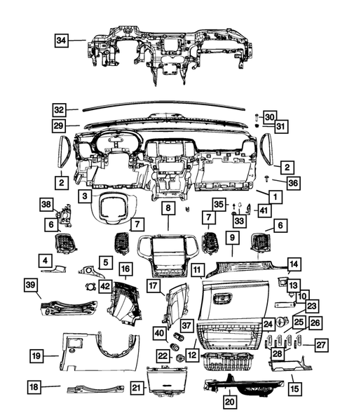 Instrument Panel for 2016 Jeep Grand Cherokee #0