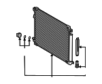884A008010 - HVAC: Condenser Assembly for Toyota Image