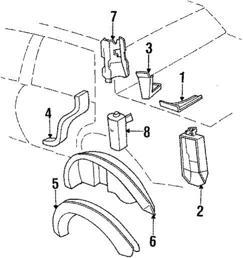 Inner Components for 1988 Oldsmobile 98 #0