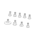 6502720 - Electrical: Hex Flange Lock Nut for Mopar Image