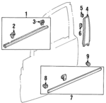 5862064740 - : Body Side Molding for Isuzu Image