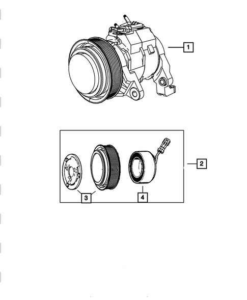 Air Conditioning Compressor for 2004 Dodge Ram 2500 #0