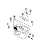 5XV30LXHAA - Interior Trim: Front Door Trim Panel, Right for Mopar Image