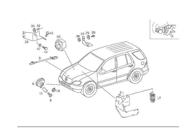 1635407006 - Electrical System: Wiring Harness for Mercedes-Benz Image image