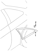 8330670F00 - : Glass for Nissan: 240SX Image