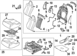 88300NI050WGU - Body: Seat Back Assembly for Hyundai Image image