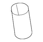8S0827429A - Body: Lift-gate Washer Hose for Audi Image