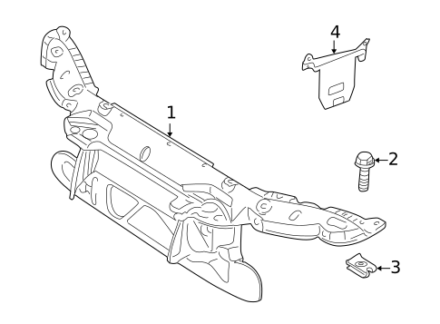Radiator Support for 2001 BMW Z3 #0