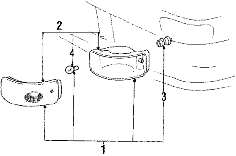 Park & Signal Lamps for 1990 Toyota Celica #0