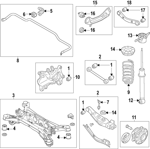 Rear Suspension for 2024 Hyundai Santa Fe #0