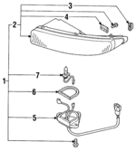 GA2K5168YE - : Lens &amp; Housing for Mazda: 626 Image